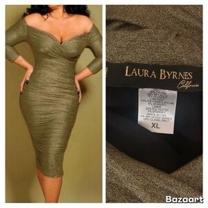 Laura Byrnes California Monica Pinup Wiggle Dress XL
